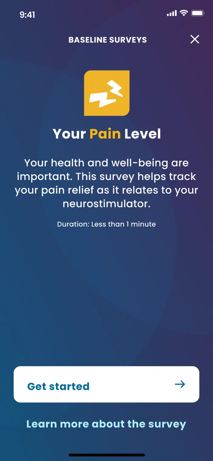 Your pain level