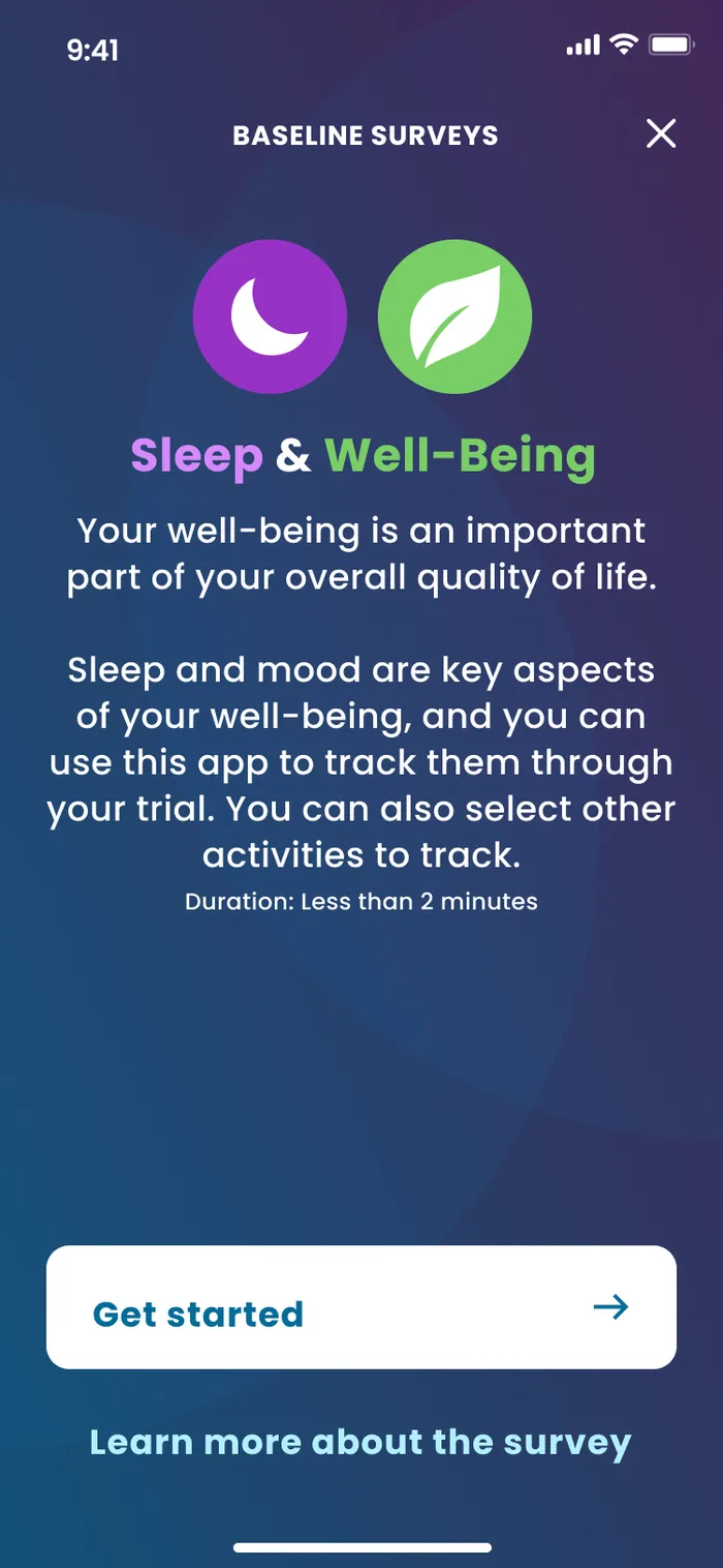 Sleep and well-being