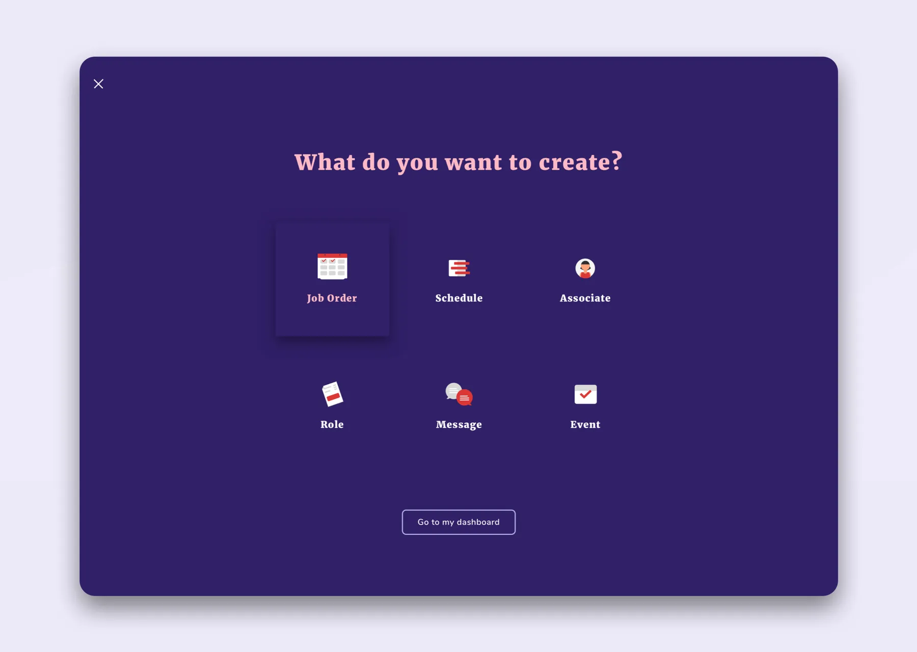 What do you want to create?