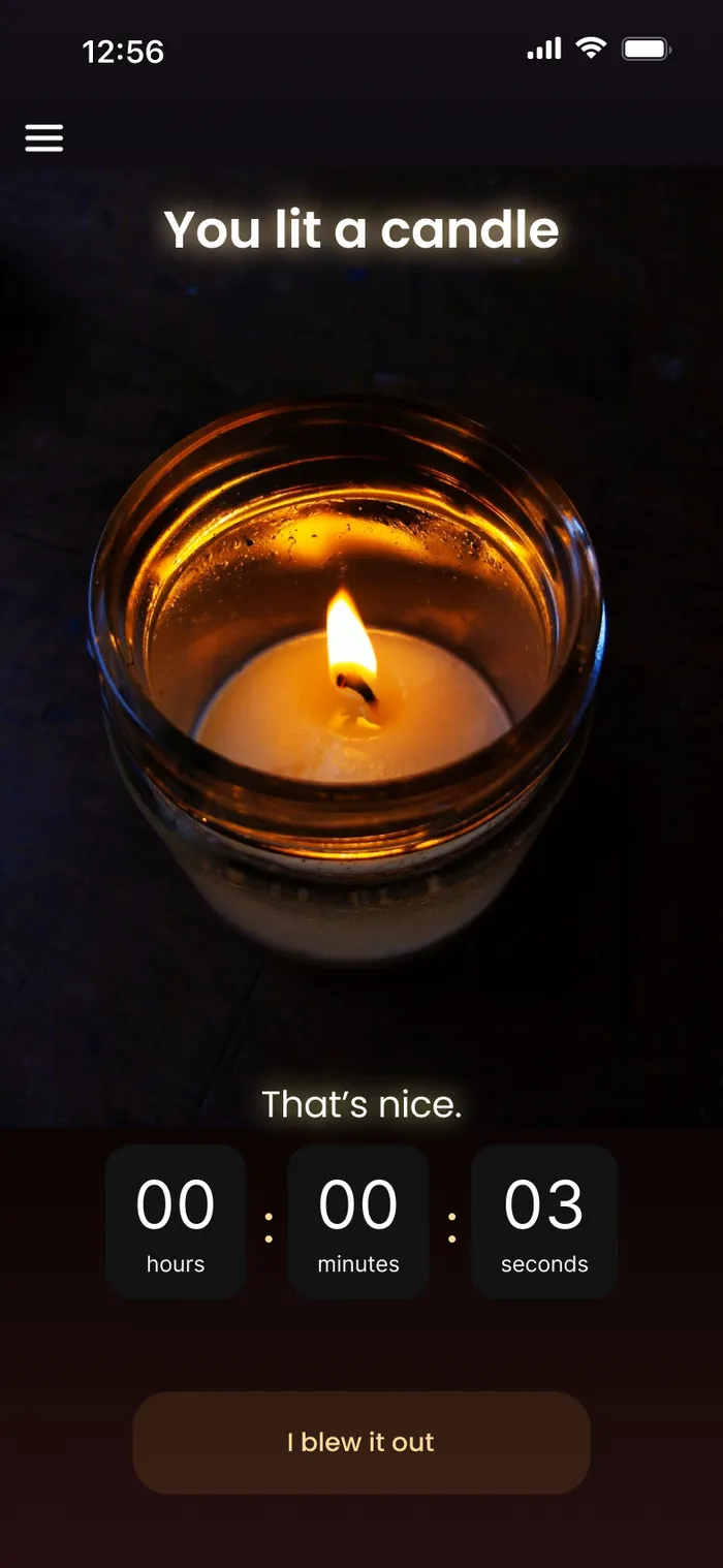 Candle Burning - Under an Hour