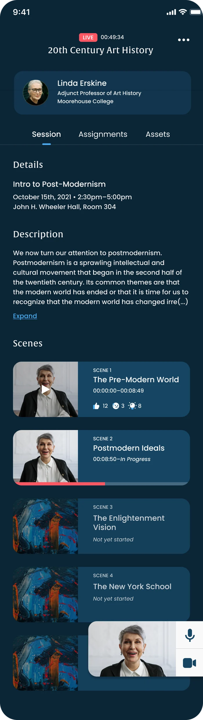Session overview