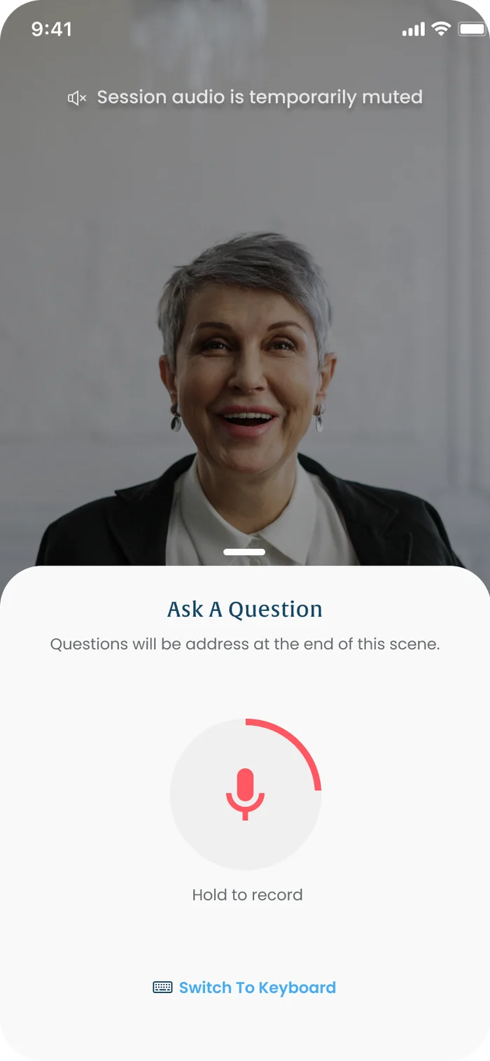Ask without interrupting