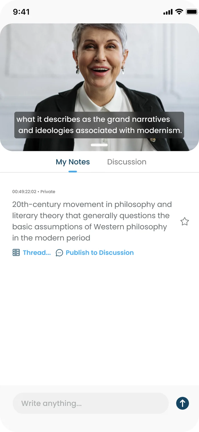 Class discussion