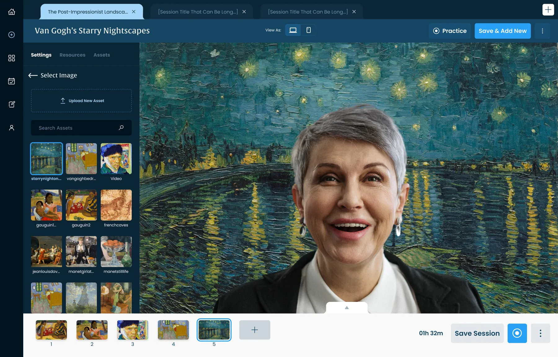 Choosing the image