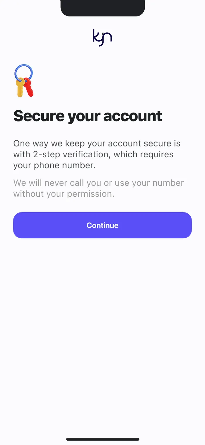 Secure your account