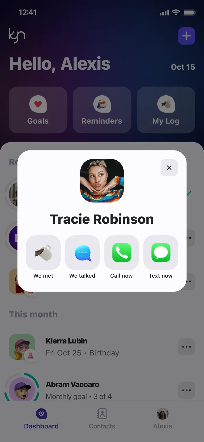 Log it in one tap