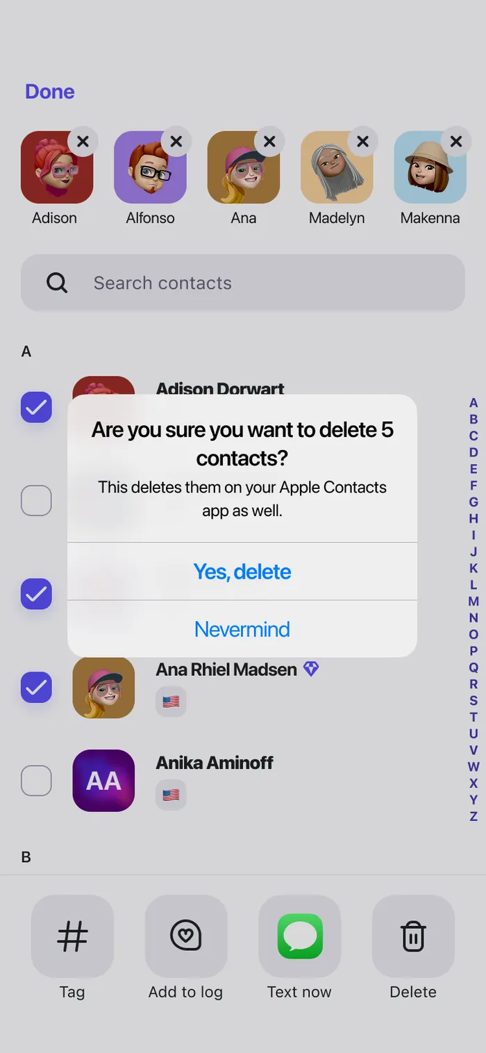 Delete safely