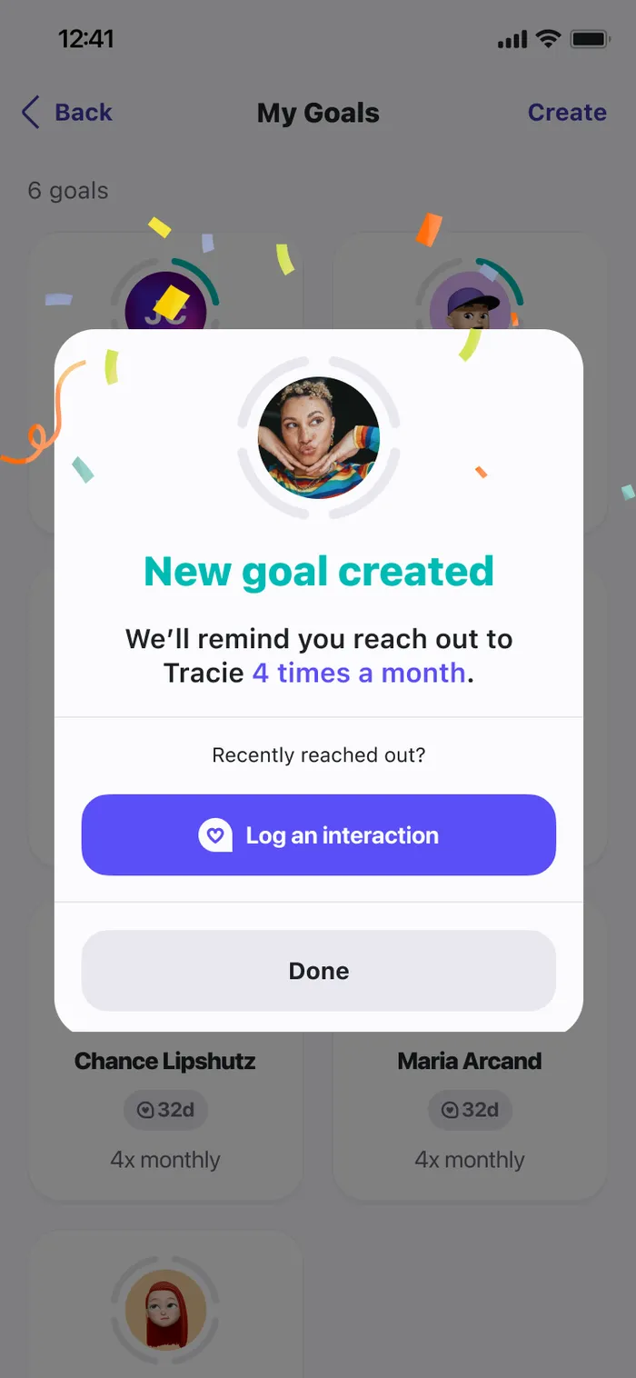 Goal created