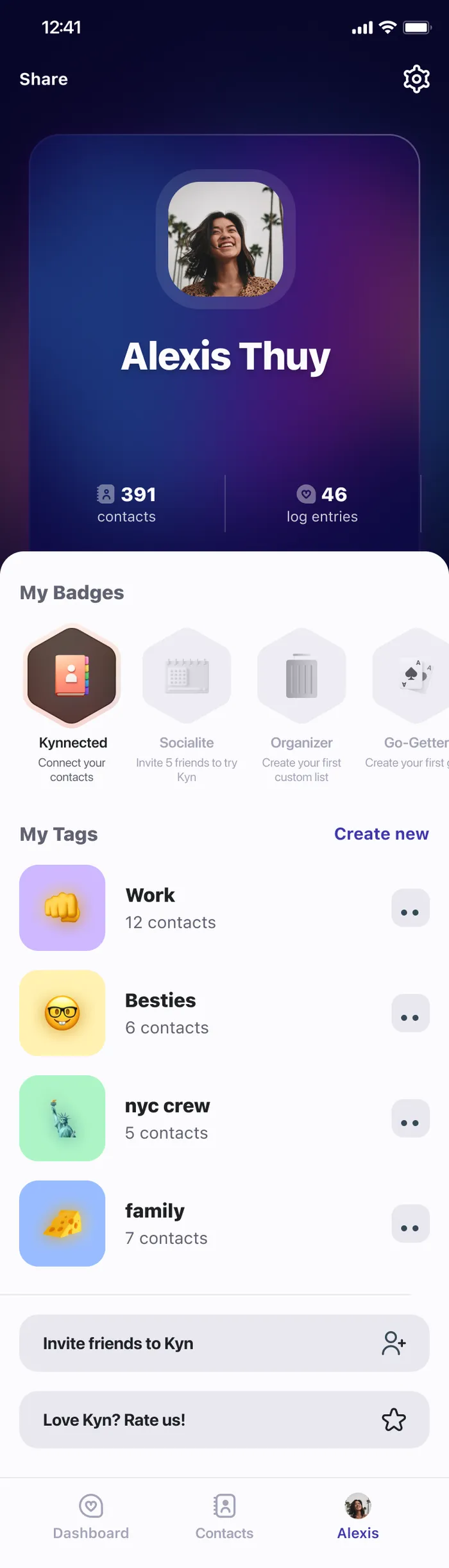 Your profile