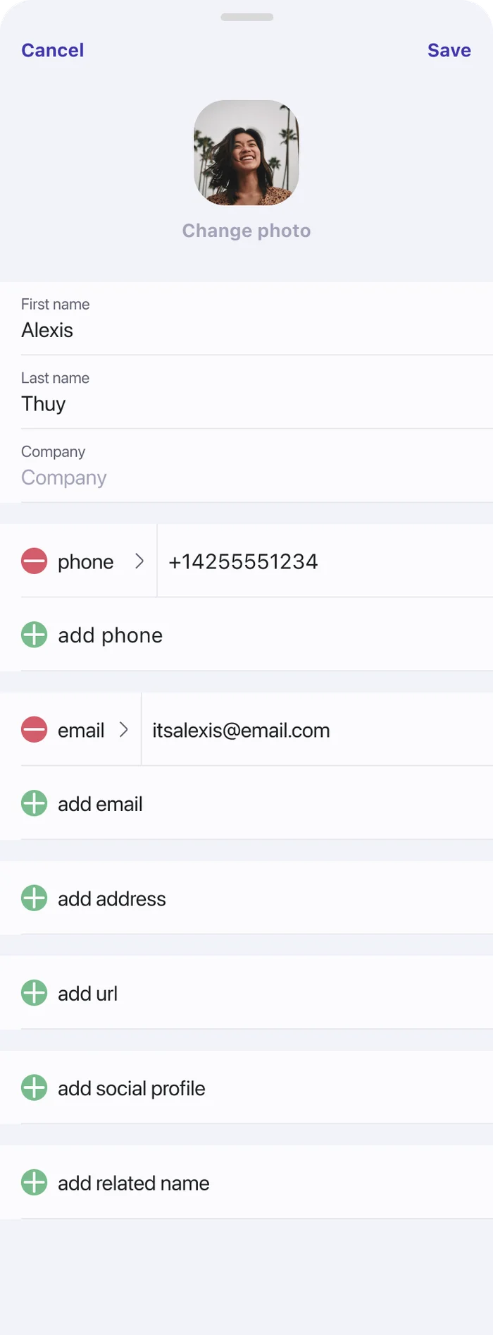 Edit your details