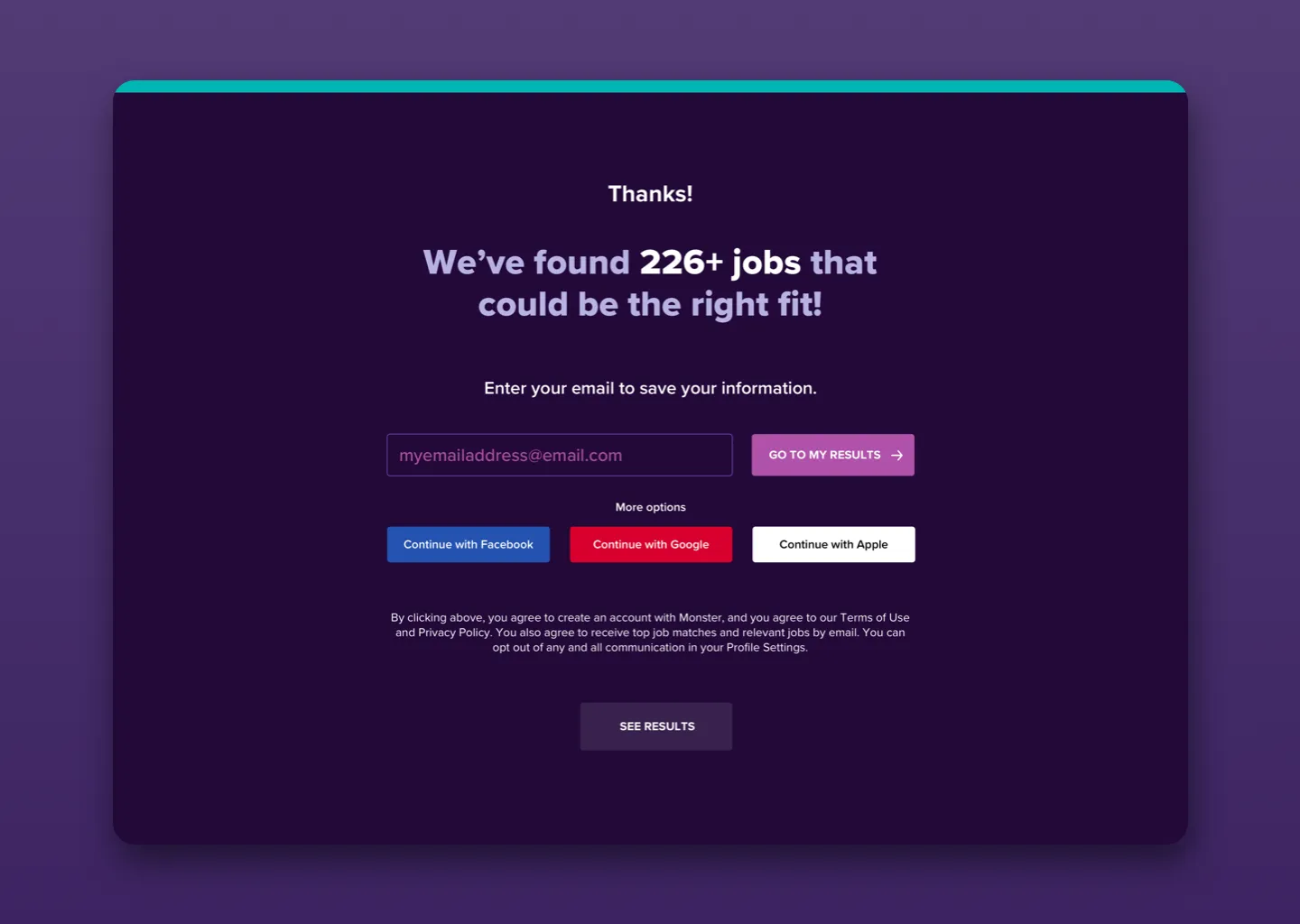 Onboarding - Matches Found