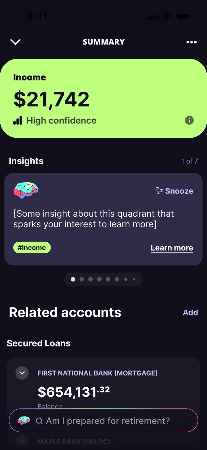 Income summary