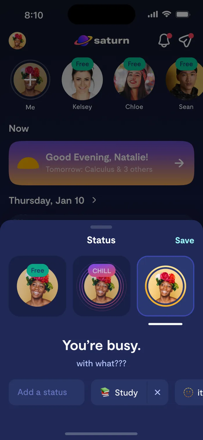 Chilling - Status Picker