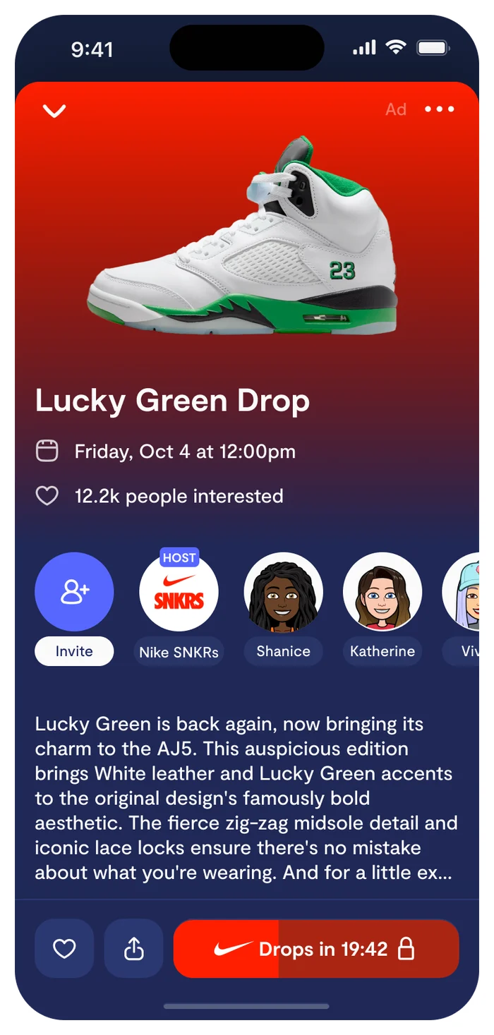 Nike SNKRS Sponsored Event