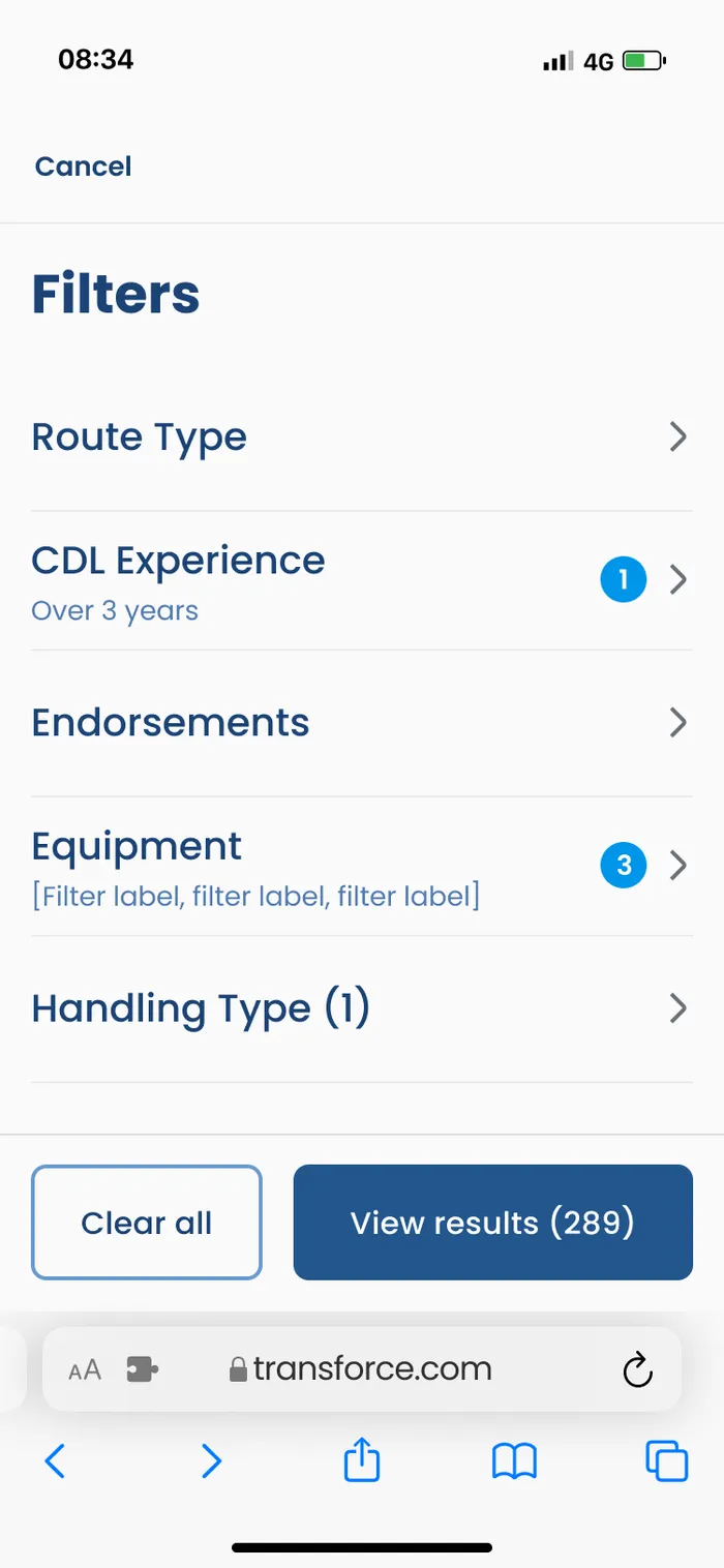 Filters that speak trucker