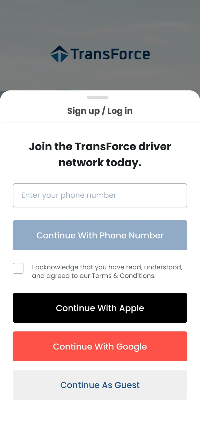 Sign up in a sheet