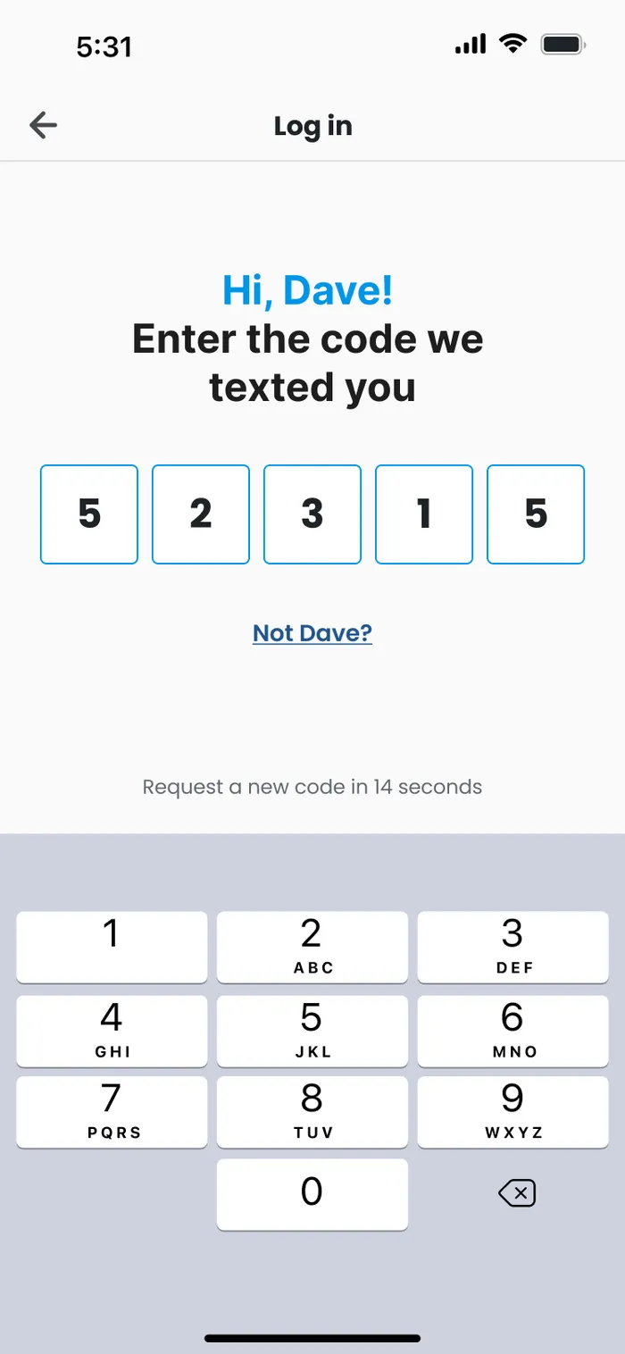 Enter the code