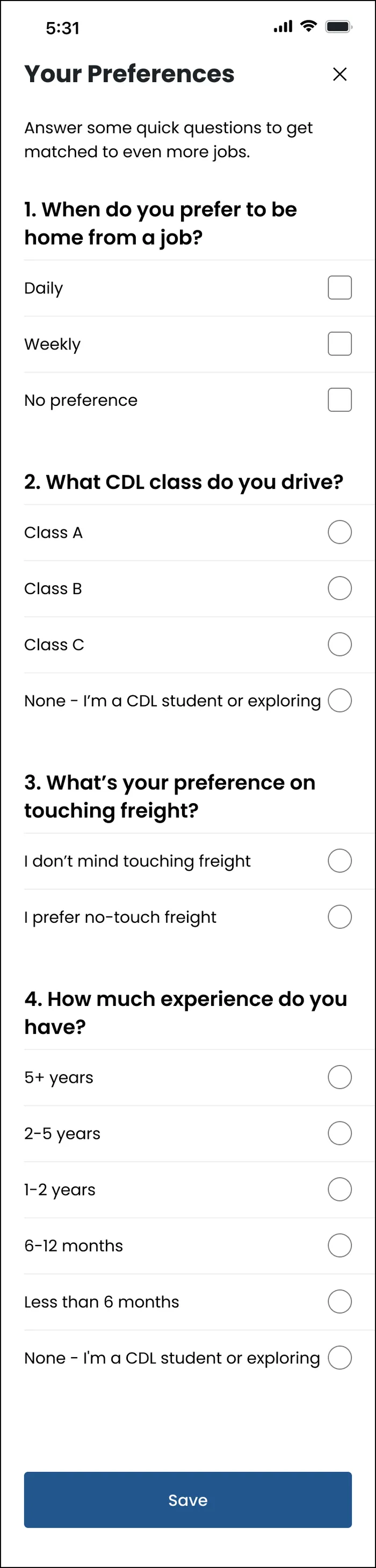 A quiz instead of a résumé