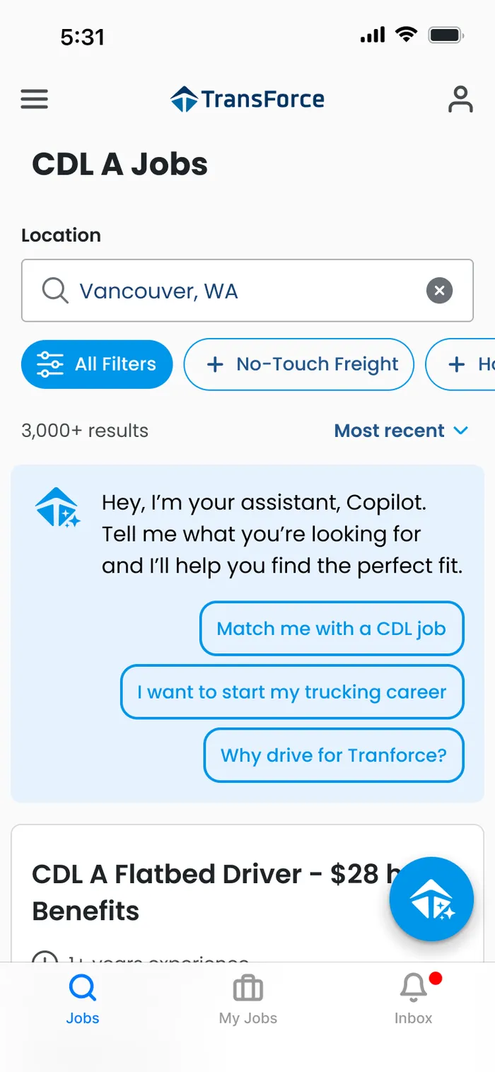 Copilot, in the job list