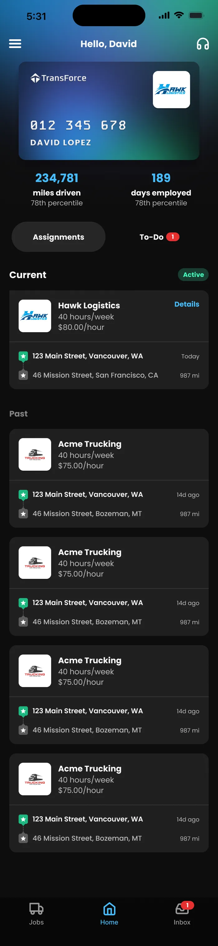 Your driving record
