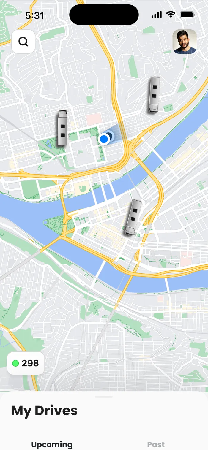 My drives, on the map