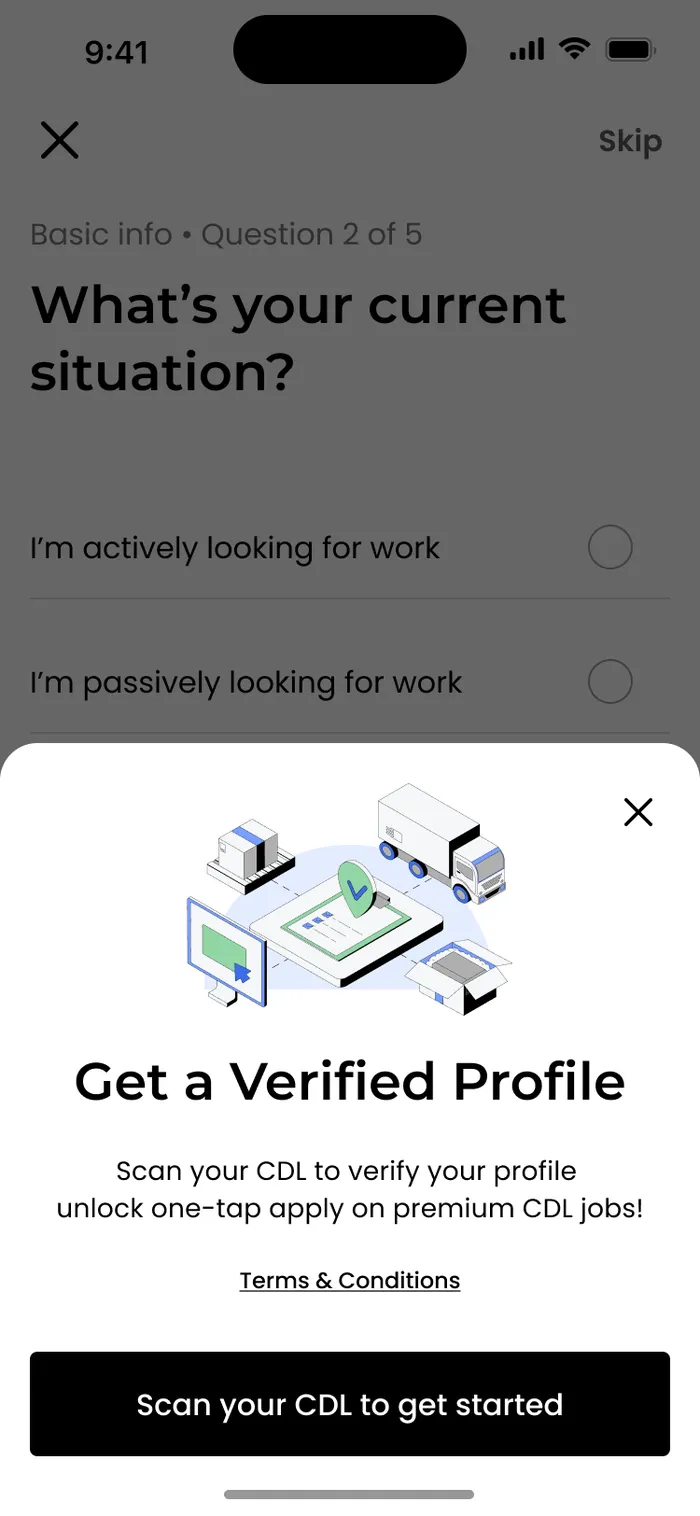 Get a verified profile