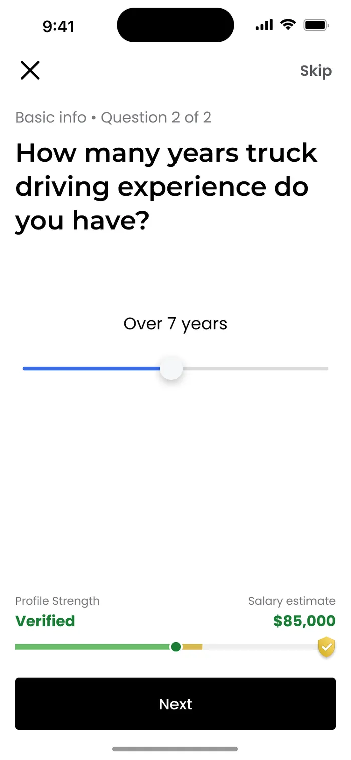 Years of experience
