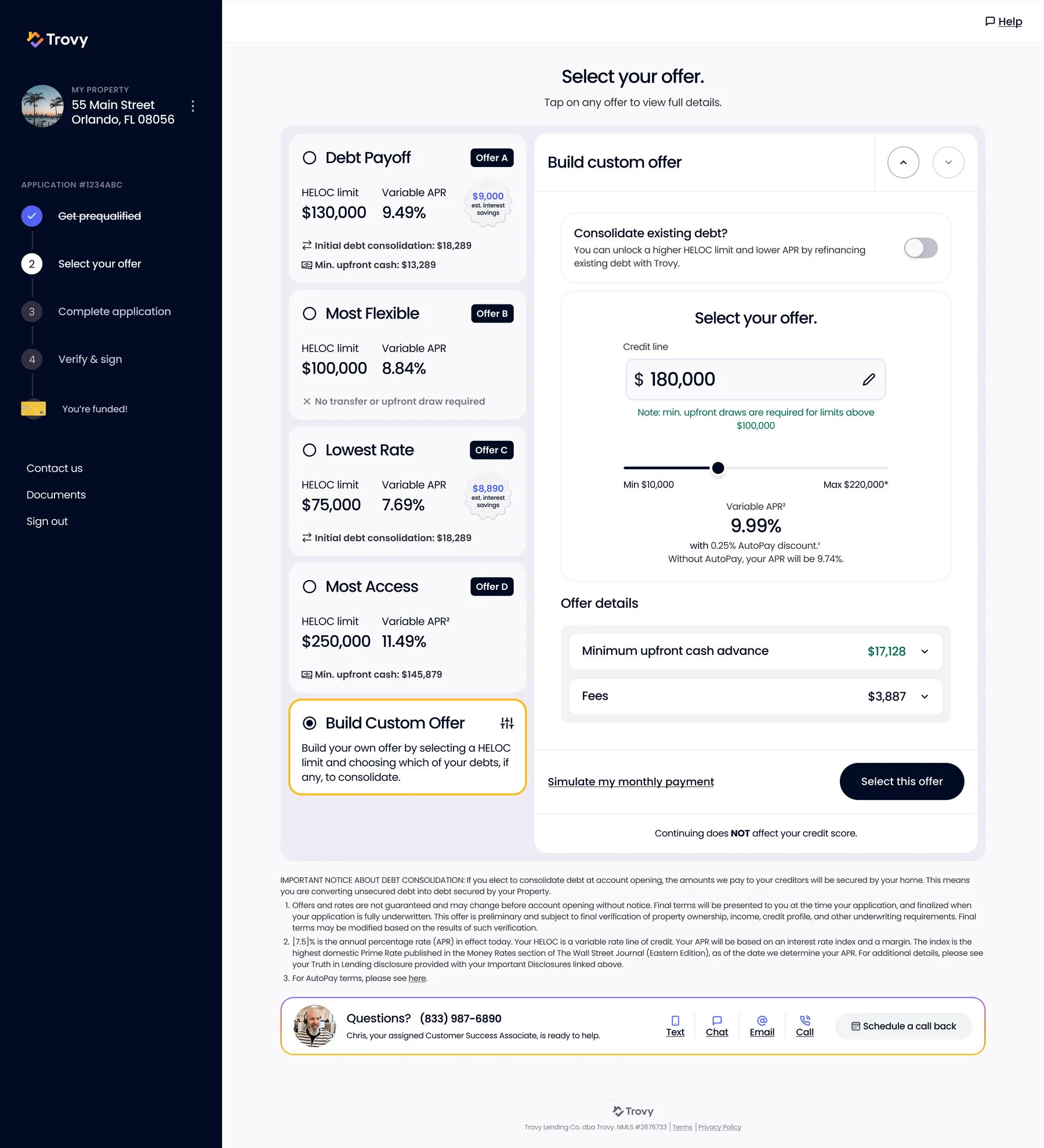 Select an Offer - Build Your Own