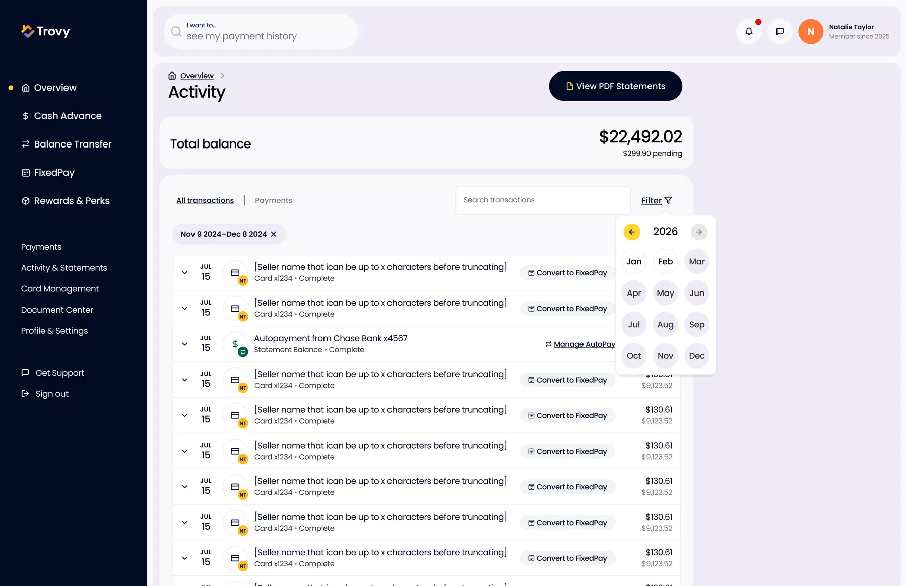 Activity - Filter by Date