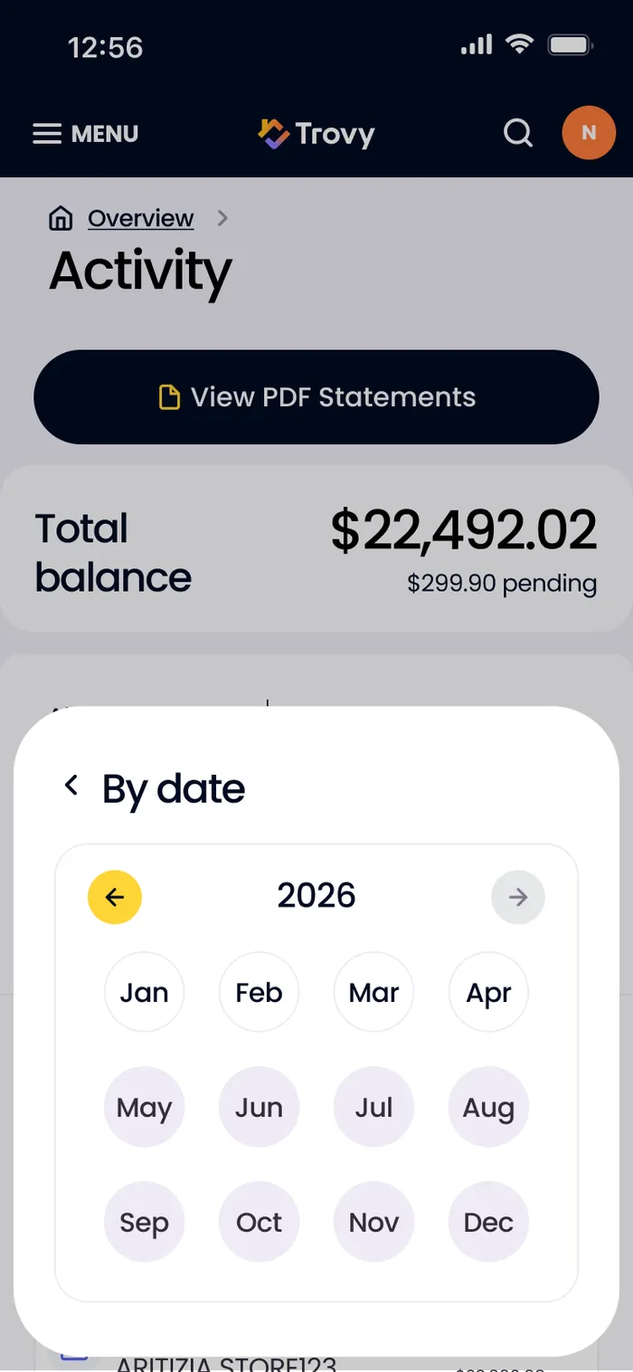 Mobile Activity - Filter by Date
