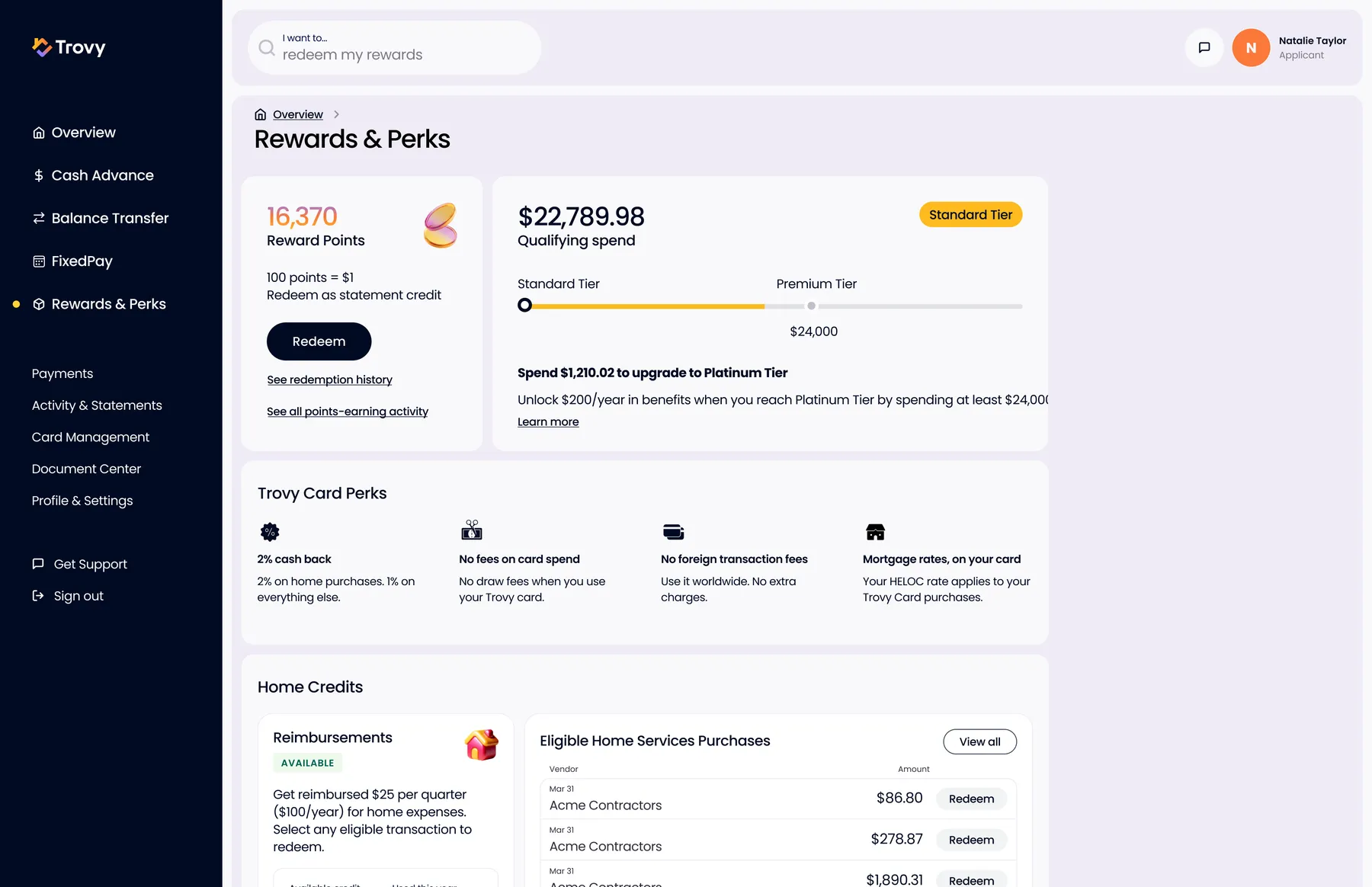 Rewards and Perks