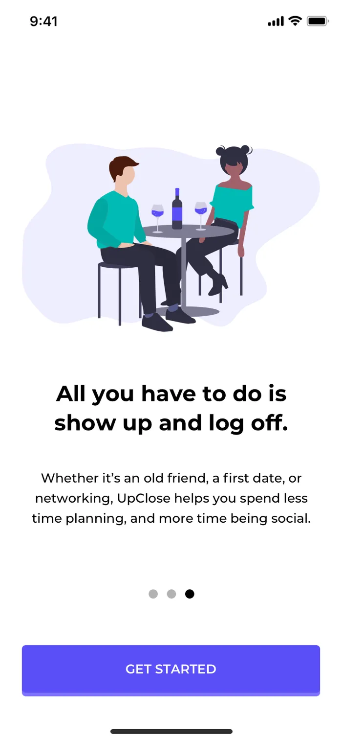 Show up and log off
