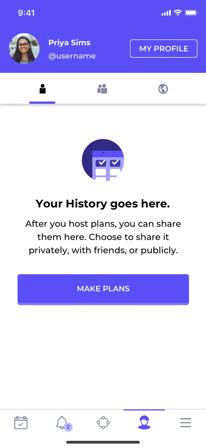 Your history goes here